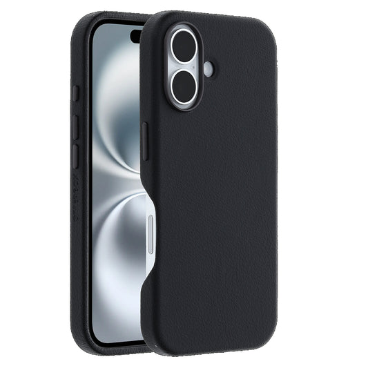 OtterBox Symmetry MagSafe Cactus Leather for Apple iPhone 16 Plus (6.7") Case Black-(77-9628), DROP+ 3X Military Standard, Pocket friendly, 7 Years Warranty
