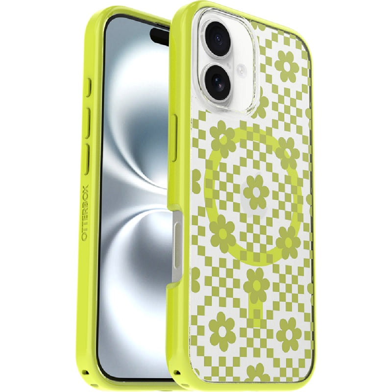 Otterbox Symmetry Clear Magsafe Apple iPhone 16 Case Daisy Dance - (77-97131)