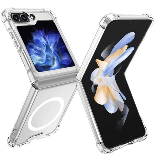 USP Samsung Galaxy Z Flip7 FE / Z Flip6 Clear Hard Crystal Compatible With Magnetic Case - Military Grade, DropProof, Scratch Resistance, Slim Fit