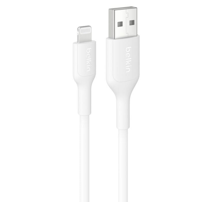 Belkin Boostcharge Lightning to USB-A Cable (1M) - White (CAA019FQ1MWH)