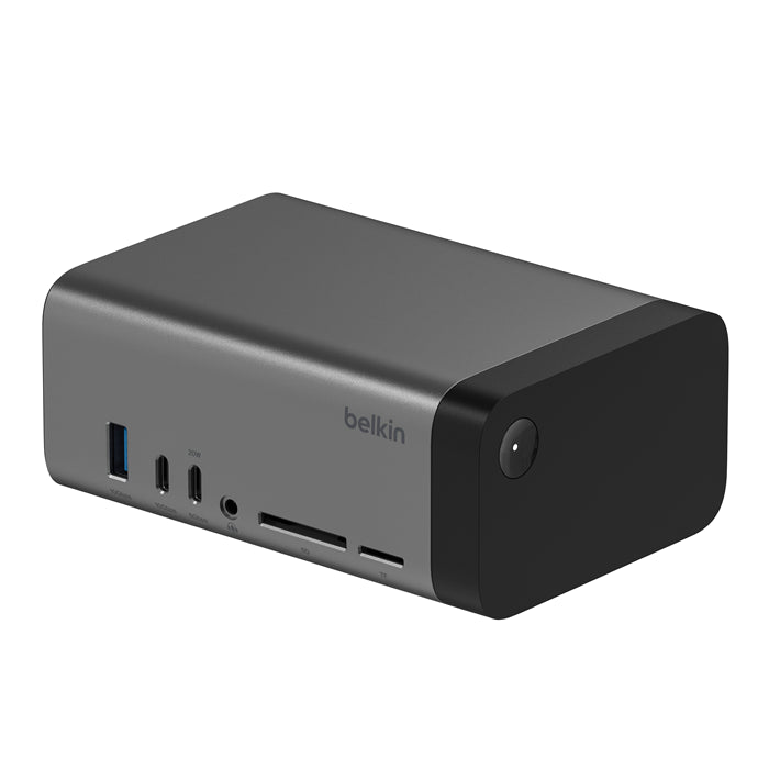 Belkin Connect USB-C 11-in-1 Pro GaN Docking Station - Grey (INC020auSGY), 150W PD, Support upto 3 External Monitors, Support 10GBPS, 2 Years Warranty