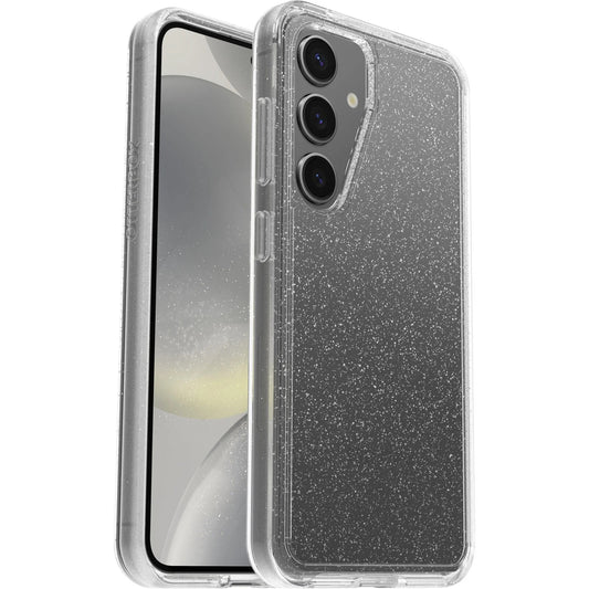 OtterBox Symmetry Clear for Samsung Galaxy S24 5G (6.2") Case Stardust (Clear Glitter)- (77-94592), DROP+ 3X Military Standard, Ultra-Sleek, 7 Years Warranty