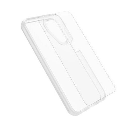 OtterBox React Case With Otter Glass for Samsung Galaxy A15 5G (6.5") -Clear (78-81407), DROP+ Military Standard, Hard Case, 9H Hardness, 7 Years Warranty