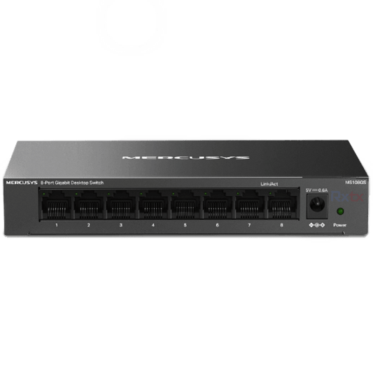 TP-LINK MERCUSYS 8-PORT GIGABIT DESKTOP SWITCH, GbE(8), METAL CASE, 2YR