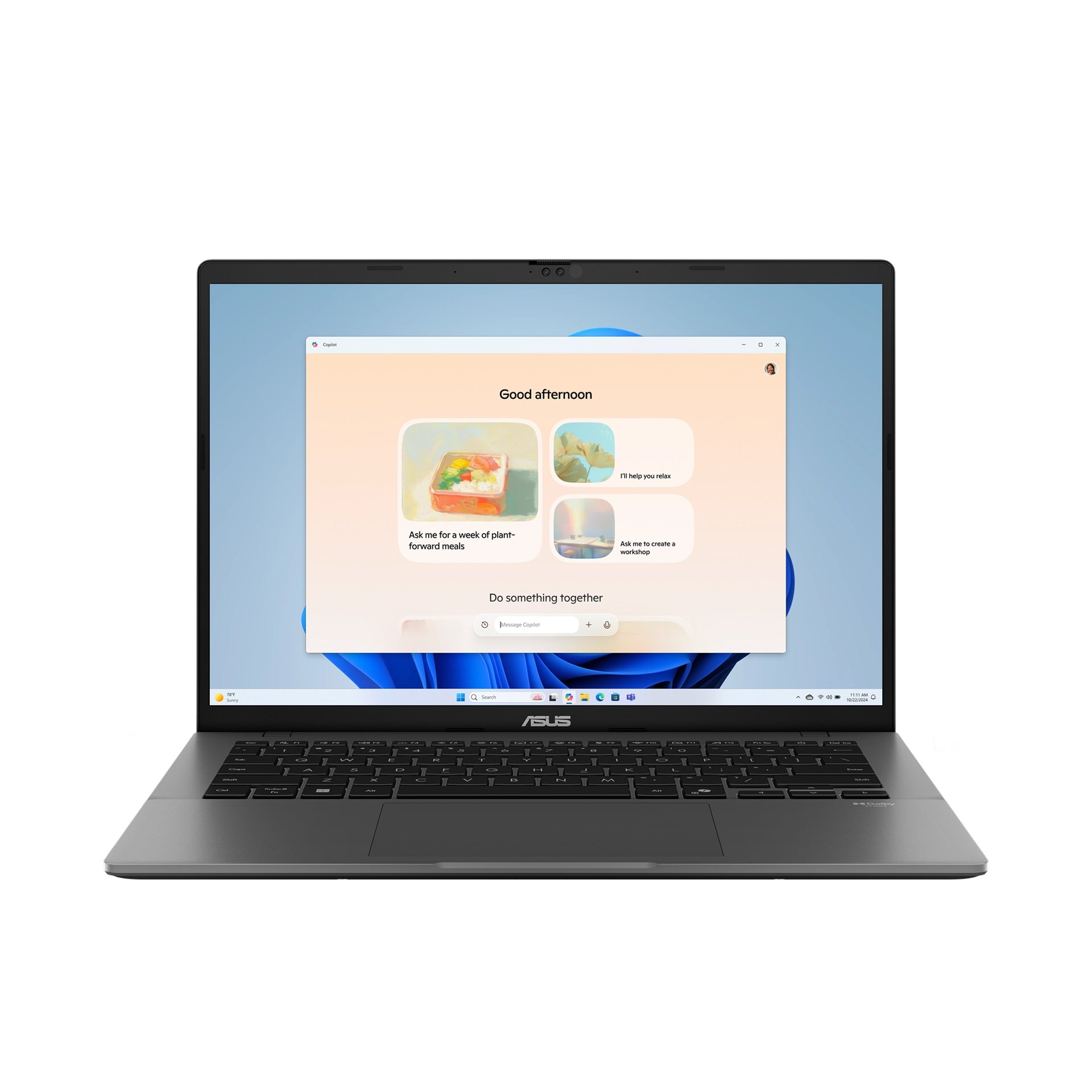 ASUS Vivobook S14 14' INTEL CORE ULTRA 7 255H WUXGA (1920 x 1200) 16GB 1TB, Matte Gray Win11 Home Notebook July 25