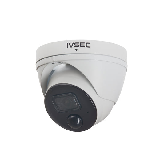 IVSEC TURRET IP CAMERA  5MP  2.8MM FIXED LENS  20FPS  POE  IP66  30M IR  PIR  MIC  WDR