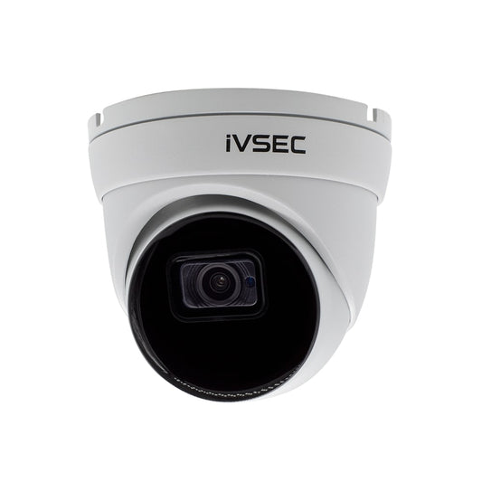 IVSEC TURRET IP CAMERA  12MP  3.6MM FIXED LENS  15FPS  POE  IP66  30M IR  MIC  IVS