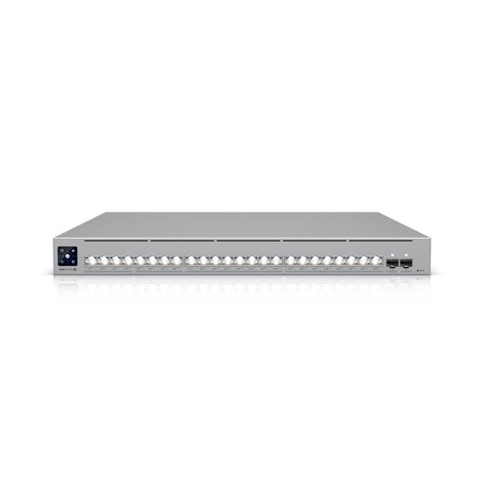 Ubiquiti Pro XG 24 PoE, Professional-grade, 24-port Layer 3 Etherlighting, PoE+++ Switch,(16) 10 GbE, (8) 2.5 GbE, (2) 25G SFP28 Port