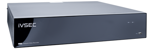 IVSEC NR6648EX NVR 64 CHANNELS 2 GIGABIT PORTS 8 BAYS H265 4K HDMI ADV IVS