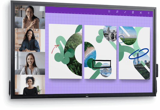 DELL P-SERIES 75" (16:9) UHD 4K IPS LED, TOUCH, HDMI(3), DP, VGA, USB(4), SPKR, LAN, 3YR