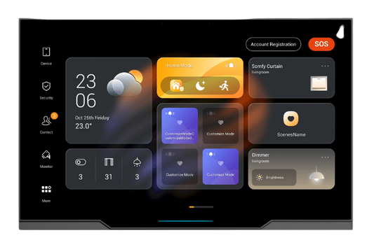 AKUBELA 10.36 TOUCH SCREEN IN GREY ZIGBEE GATEWAY ANDROID 12 VERSION