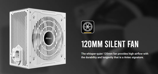 Antec CSK750DC White 80+ Bronze 4x PCIE 5.1, Continuous Power, DC to DC, Flat Cables. CircuitShield, Thermal,Reliable Value Power Supply 5yrs wty