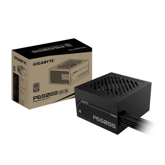 Gigabyte GP-P650SS 650W ATX PSU Power Supply 80+ Silver 120mm 12V >100K Hrs 50-60 Hz 650W 120mm Fan