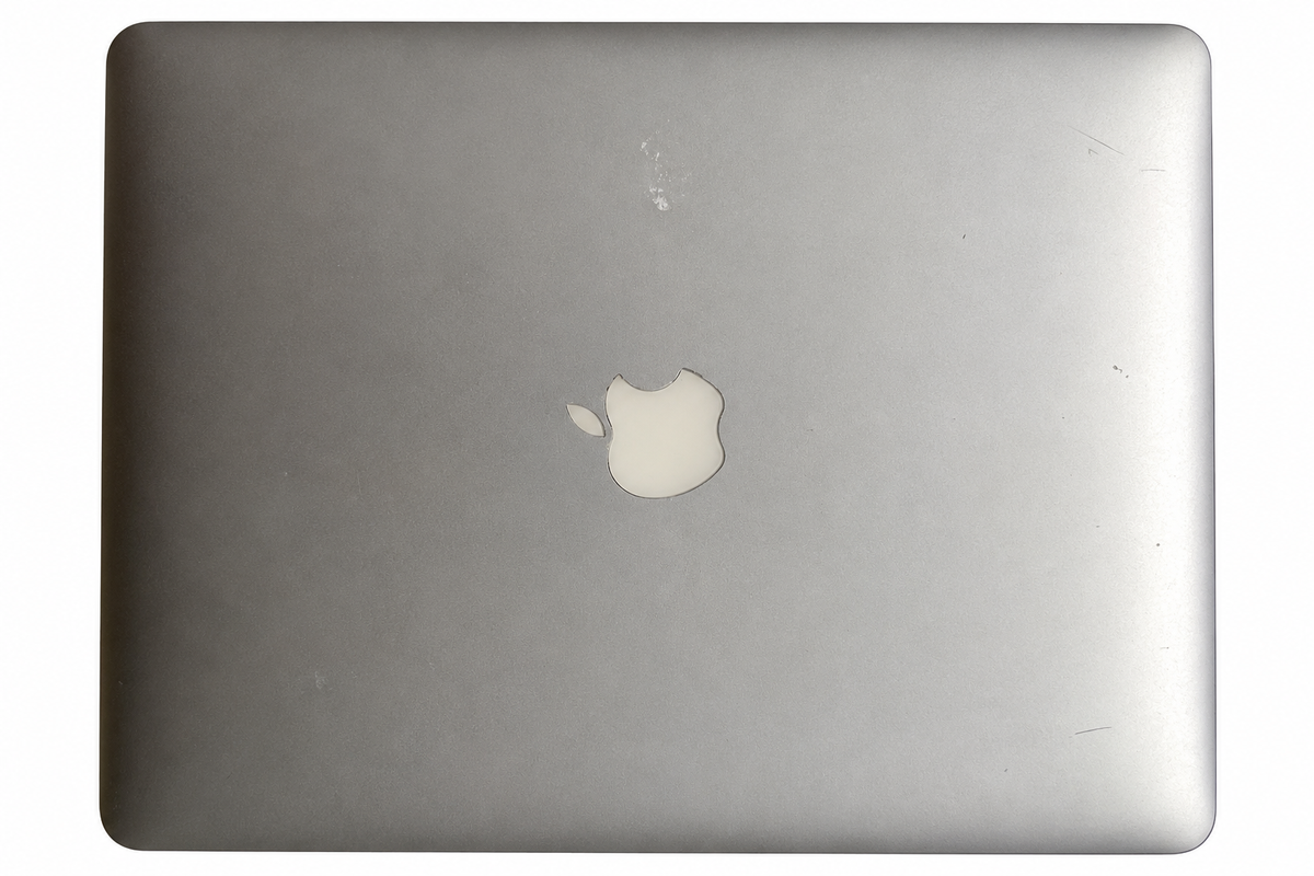 MacBook Air 2017 actual unit top lid showing cosmetic condition