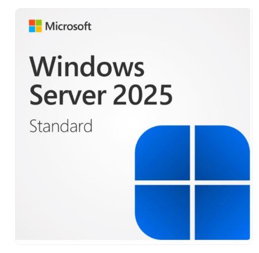 Microsoft Windows Server 2025 Standard 64Bit English 1pk DSP OEI DVD 16 Core . Office and Corporate Enhanced Security & Remote No Refund & Downgrade