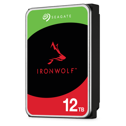 SEAGATE IRONWOLF NAS 12TB, 3.5" SATA HARD DRIVE, 3YR WTY