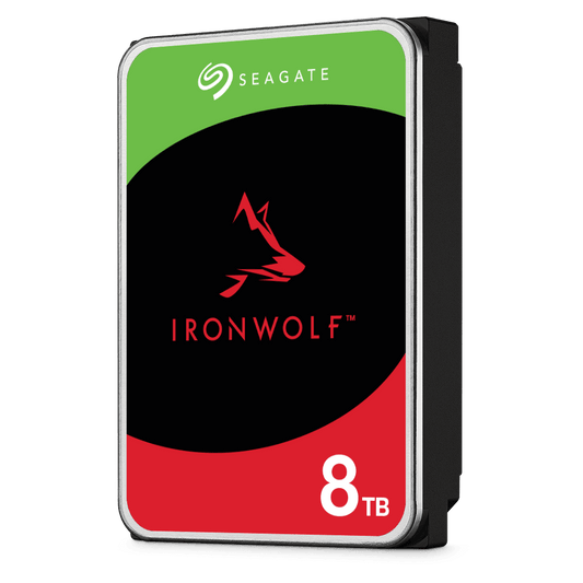 SEAGATE IRONWOLF NAS 8TB, 3.5" SATA HARD DRIVE, 3YR WTY (VER 1)