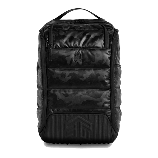 STM (DUX) 16L LAPTOP BACKPACK, FITS UP TO 15", BLACK CAMO , 3YR WTY