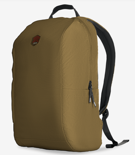 STM (BAGPACK) LAPTOP BACKPACK, FITS UP TO 16", COFFEE , 3YR WTY