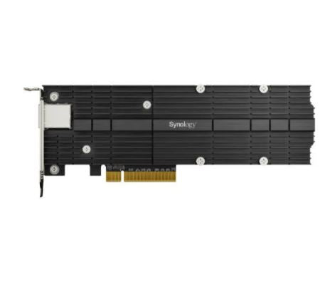 Synology E10M20-T1 10Gbe & M.2 SSD Adapter Card supporting SNV3400 and SNV3500 only.