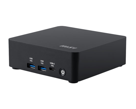 MSI Cubi NUC AI 1UMG-013BAU Mini PC Black Barebone Core Ultra 5 125H 2x Thunderbolt 4 2x HDMI 2x Intel® I226V (2.5G) Wi-Fi 6E AX211 3Y