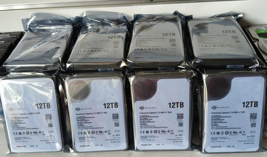 Bulk Lot Seagate 12TB Enterprise SATA Hard Drives | ST12000NM0127