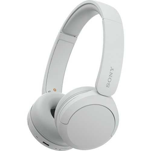 Sony WH-CH520 Wireless Over-the-ear Stereo Headset - White - Google Assistant, Alexa - Binaural - Ear-cup - 1000 cm - Bluetooth - 325 Ohm - 20 Hz to 20 kHz - Noise Canceling