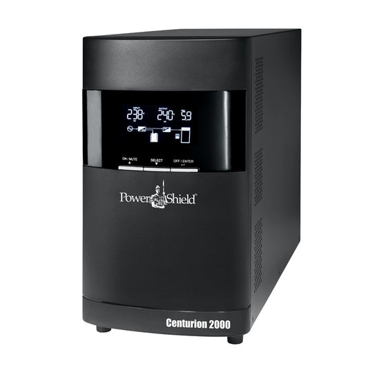 PowerShield Centurion Tower UPS 2000VA/1800W, 10A input, 4 AUS sockets, 10A, C13 x 2, hot-swappable batteries, 2-year warranty