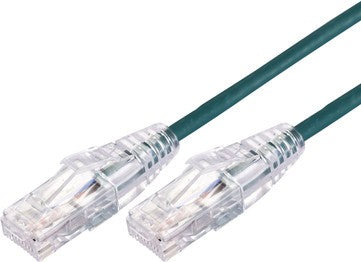 COMSOL 1M 10GBE ULTRA THIN CAT 6A UTP SNAGLESS PATCH CABLE -GREEN