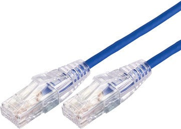 COMSOL 2M 10GBE ULTRA THIN CAT 6A UTP SNAGLESS PATCH CABLE -BLUE