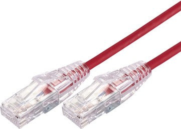 COMSOL 2M 10GBE ULTRA THIN CAT 6A UTP SNAGLESS PATCH CABLE -RED