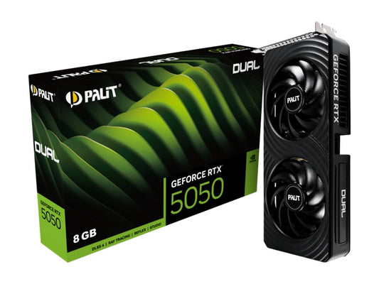 PALIT RTX5050 DUAL 8GB GDDR6 128bit 3-DP HDMI NE65050019P1-GB2070D