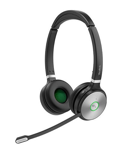 Yealink (WHD622 with Charging Cable) WH62 Dual with Charging Cable, Busylight & Leather Ear Cushion