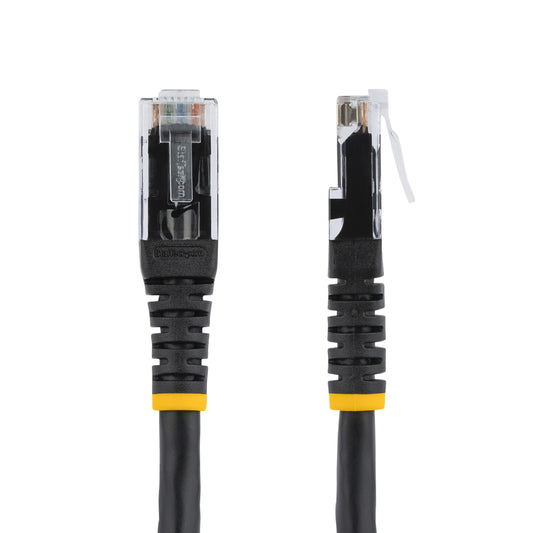 Star Tech 10ft CAT6 Ethernet Cable - Black CAT 6 Gigabit Ethernet Wire -250MHz 100W PoE RJ45 UTP Molded Network/Patch Cord w/Strain Relief/ Individually Tested