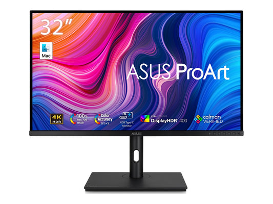 ASUS 32" (16:9) IPS UHD LED, 5MS, 60Hz, USB-C, DP, HDMI(2), USB(4), TILT, H/ADJ, SPKR, 3YR