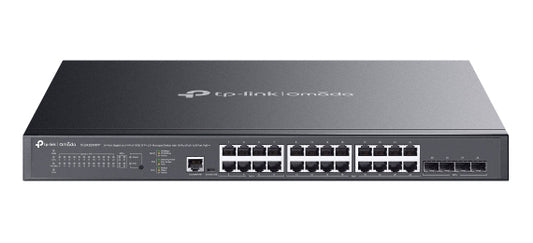 TP-LinkOmada 24-Port Gigabit and 4-Port 10GE SFP+ L2+ Managed Switch with 16-Port PoE+ & 8-Port PoE++