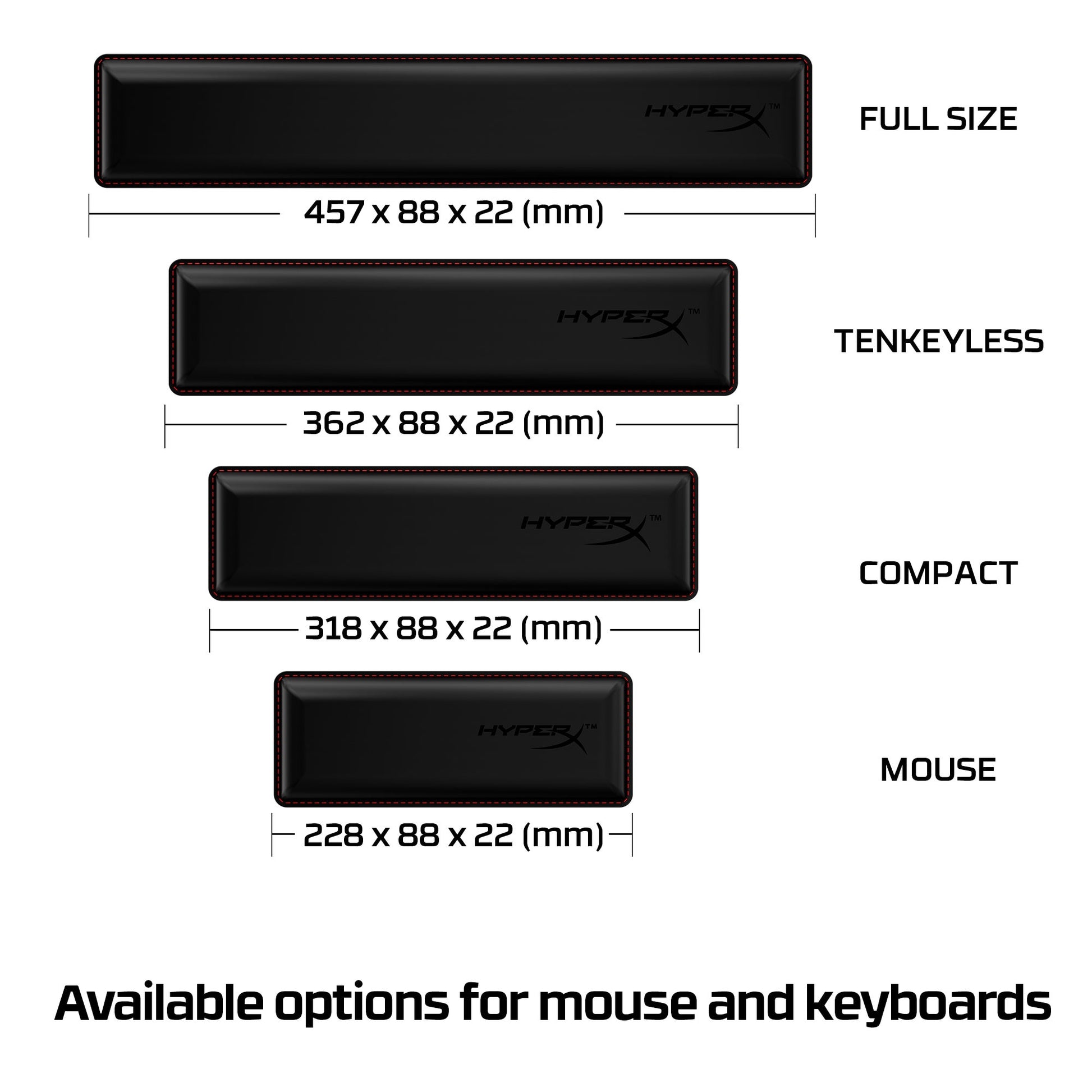 HyperX Wrist Rest - Keyboard - Tenkeyless