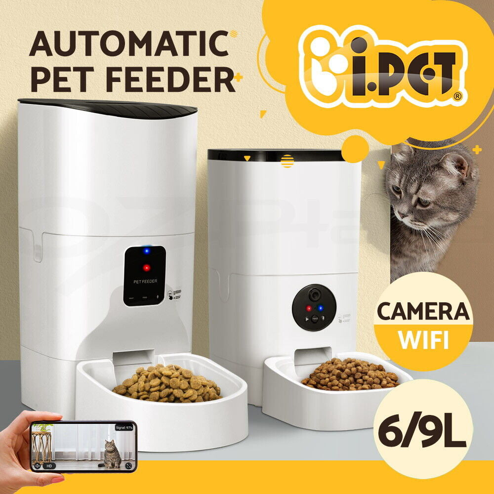 I.Pet Smart WiFi Automatic Pet Feeder with Camera for Dogs & Cats