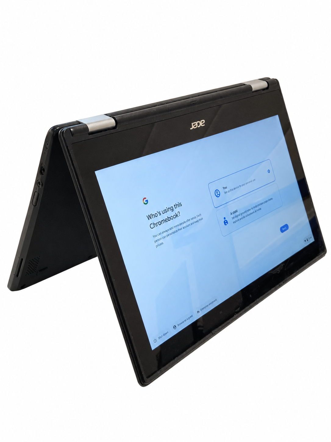 Acer Chromebook C738T-C44Z genuine tent mode, actual refurbished unit