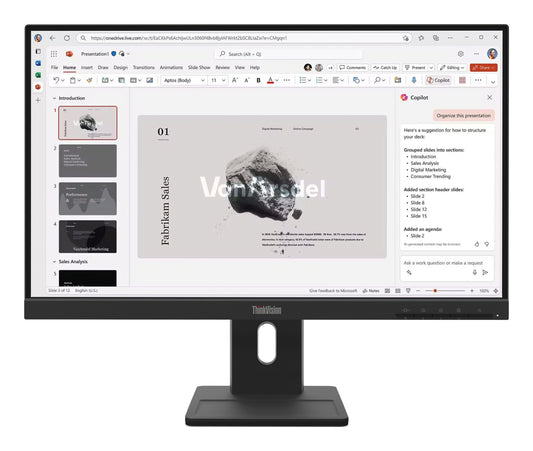 Lenovo ThinkVision E22-40 computer monitor 54.6 cm (21.5") 1920 x 1080 pixels Full HD LCD Black product image