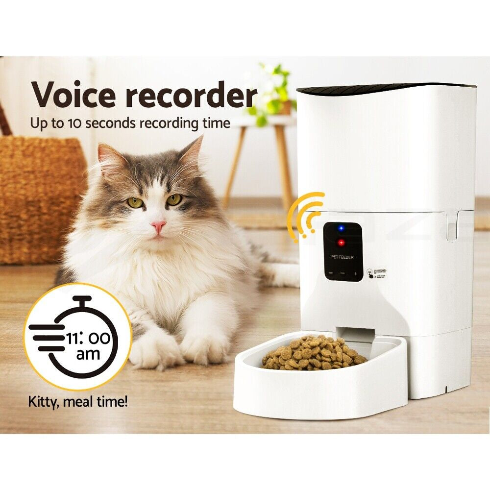 I.Pet Smart WiFi Automatic Pet Feeder with Camera for Dogs & Cats