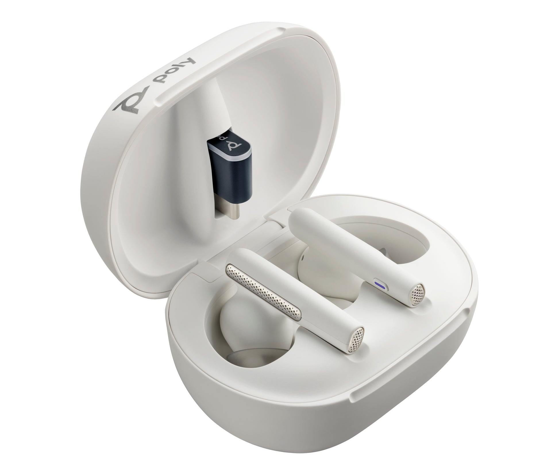 HP Poly Poly Voyager Free 60/60+ Microsoft Teams Certified White Earbuds (2 Pieces) product image