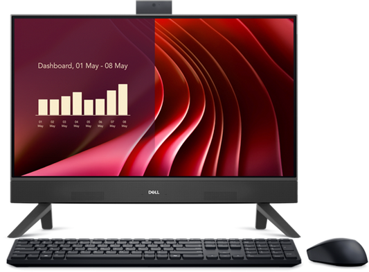 DELL EC24250 Intel® Core™ i5 i5-1334U 60.5 cm (23.8") 1920 x 1080 pixels All-in-One PC 16 GB DDR5-SDRAM 512 GB SSD Windows 11 Home Wi-Fi 6E (802.11ax) Grey