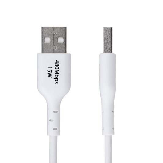 Star Tech 3ft (1m) USB-A to USB-C Charging Cable, Charge & Sync, 3A, USB 2.0, TPE Jacket - White USB Charging Cord