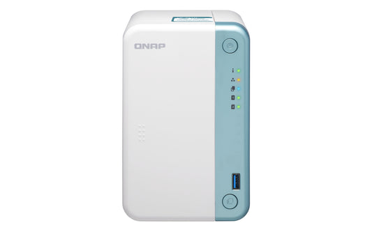 QNAP TS-251D-4G  2-Bay NAS, Intel Celeron J4005 2.0GHz Dual Core (up to 2.70GHz), 4GB DDR4 SODIMM RAM (1x4GB, 2 DIMM slots, max 8GB total) 2YR wty
