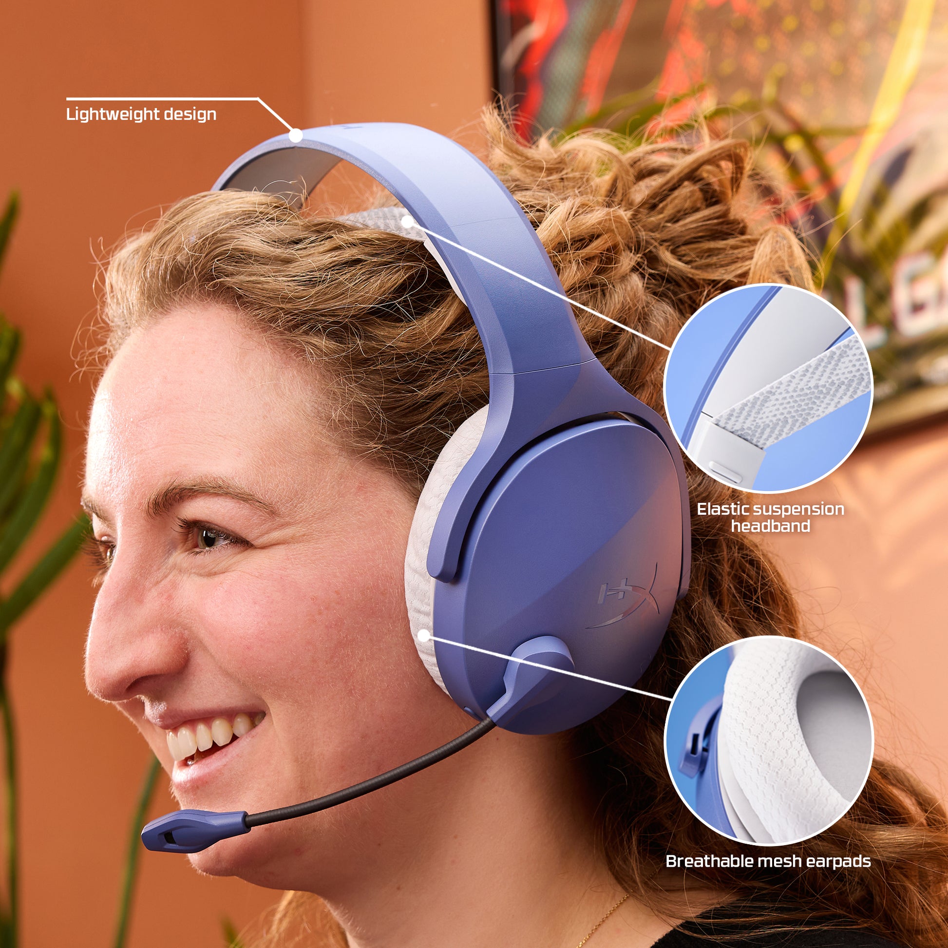 HyperX Cloud Jet - Wireless Gaming Headset (Light Blue)