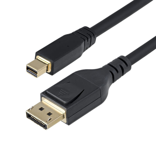 Star Tech 10ft (3m) Mini DisplayPort to DisplayPort 1.4 Cable - 8K 60Hz/4K 120Hz HBR3 HDR, UHD mDP to DP 1.4 Cord, Ultra HD Monitor/Video Cable
