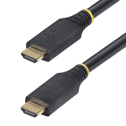 Star Tech 15m (49.2ft) Active High Speed HDMI Cable, 4K 60Hz/1440p 144Hz, HDR10/HDCP 2.2/ARC, 18Gbps, UHD HDMI 2.0 Cord for TV/Monitor/Display, TPE Jacket