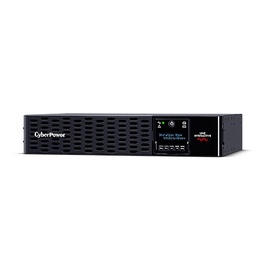 CyberPower PRO Rack Series LCD 1000VA / 1000W (10A) 2U Line Interactive UPS - (PR1000ERT2UC)-with built-in cloud port, 3 Year Limited WTY
