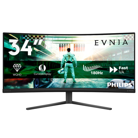 Philips Evnia 3000 34M2C3500L/75 computer monitor 86.4 cm (34") 3440 x 1440 pixels Wide Quad HD Black
